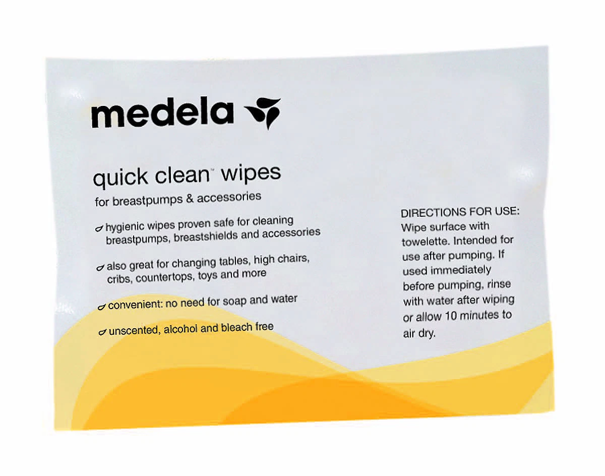 Breast pump shop cleaning wipes