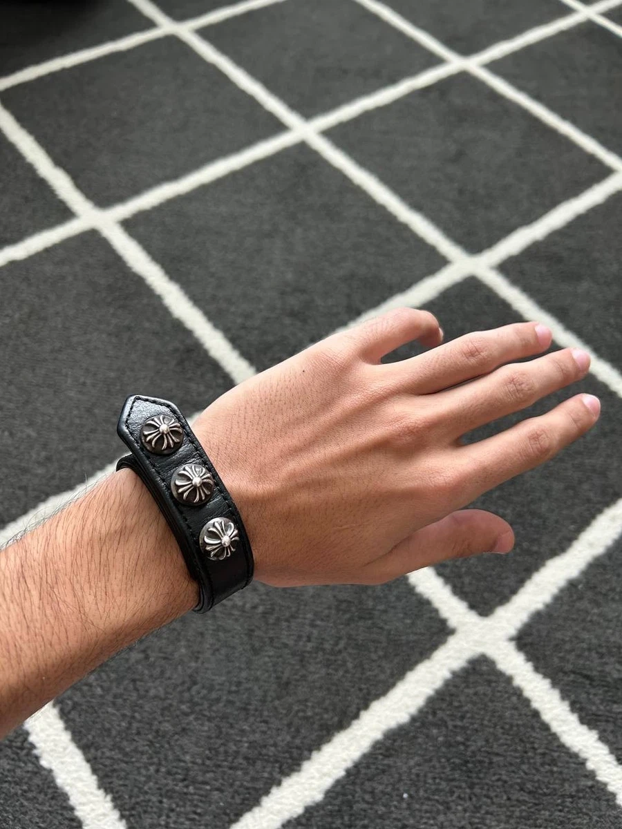 Chrome Hearts Leather Snap Bracelet | eBay