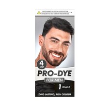 Glamorize Pro-Dye For Men Permanent Black Hair Colour Long Lasting Dye 40ml