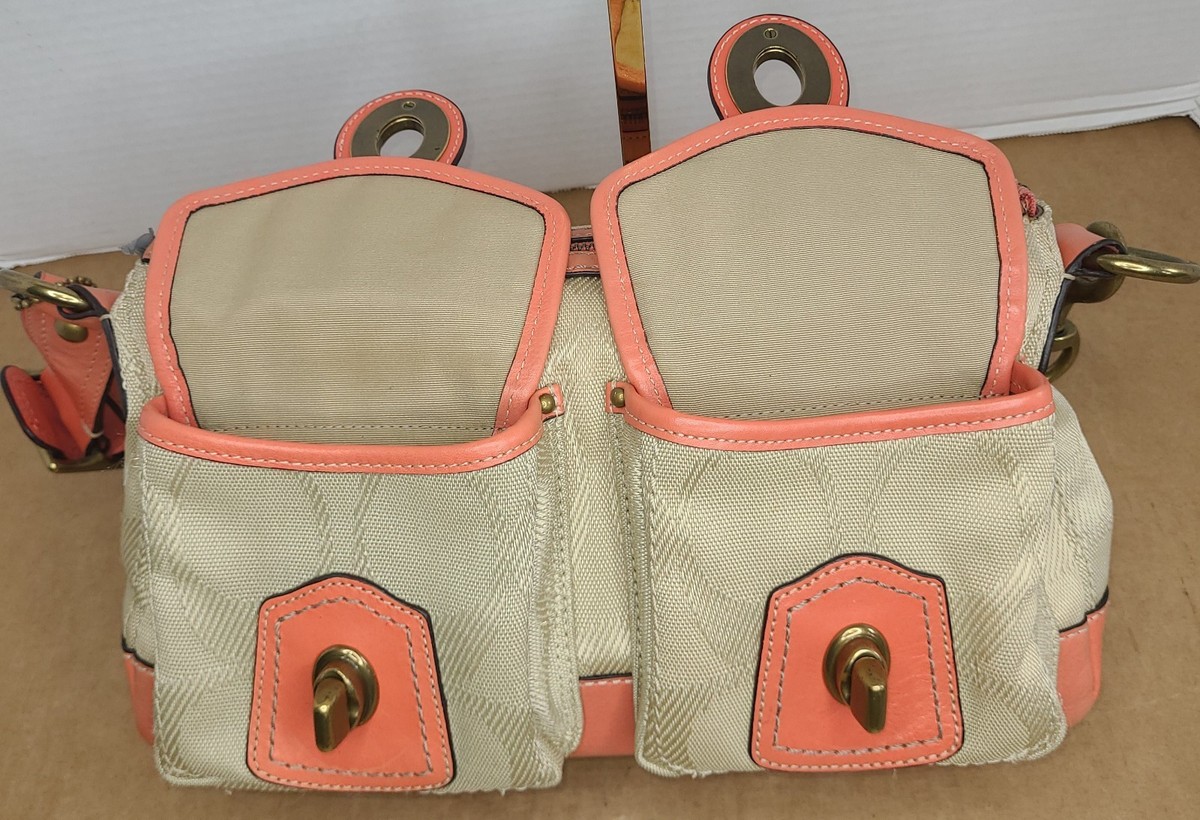 COACH Pink Leather Turnlock 2Way Bag Y2K 【公式通販】