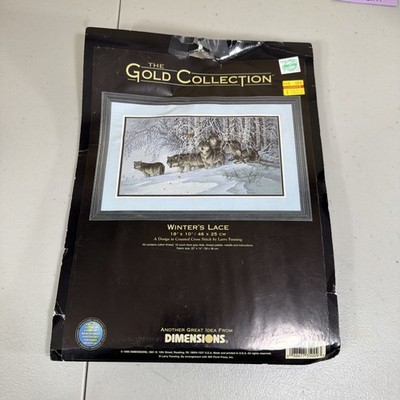 Dimensions The Gold Collection WINTER S LACE Counted Cross Stitch 18x10 #35009