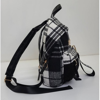 BEARPAW 3 Piece Set Mini Backpack w/ Key Chain & Pouch Black  display picture 3