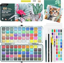 Watercolour Paint Set Art Watercolor - 100 Water Colour Paints Sets in Portable
