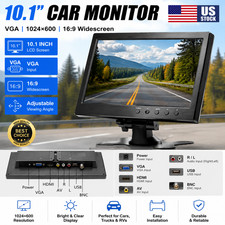 080P TFT 10.1' LCD CCTV Monitor PC Screen AV RCA VGA HDMI BNC Display Video