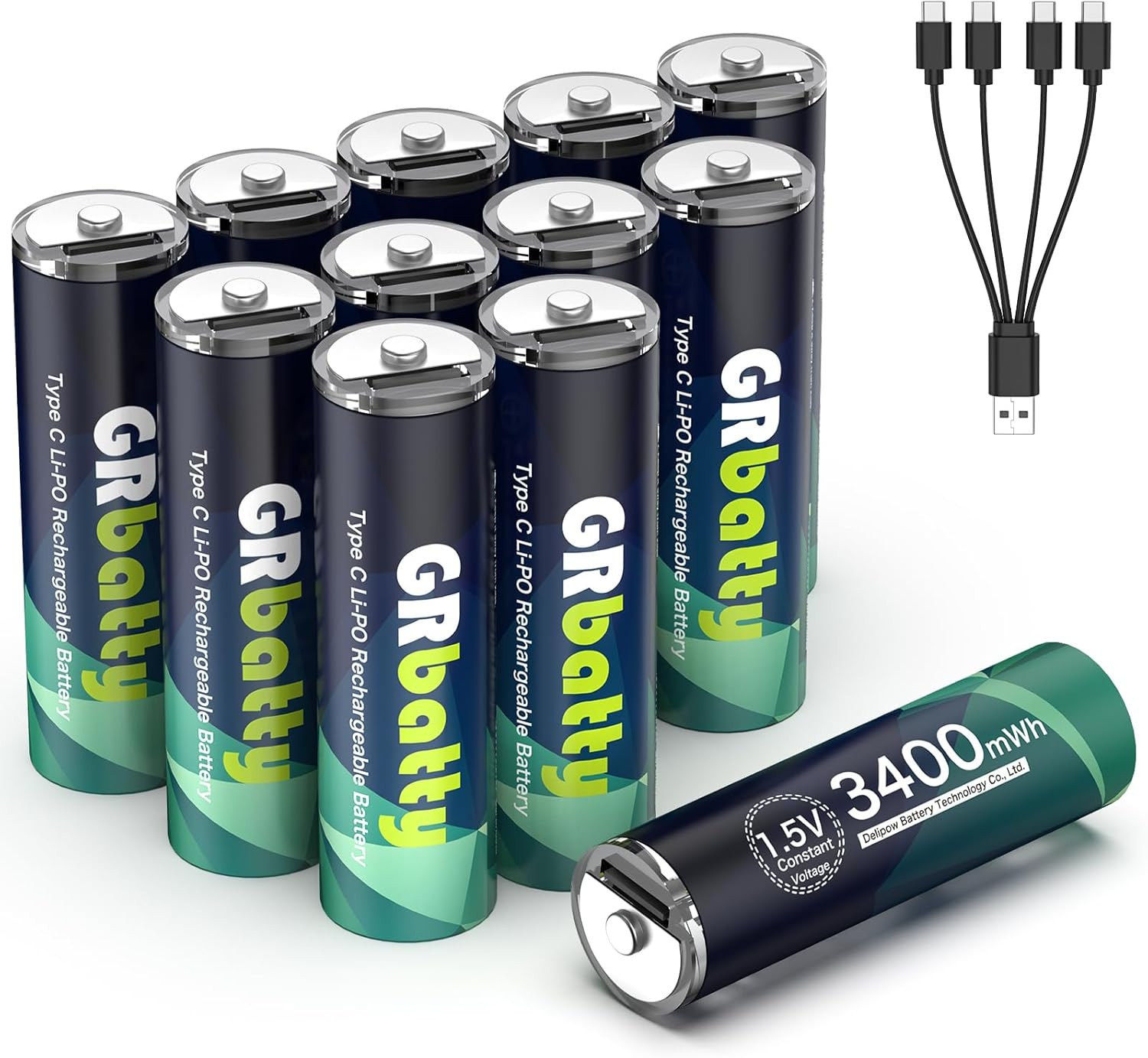 Batterie AA USB-C Litio 1.5V 3400mWh - Professional Travel Kit