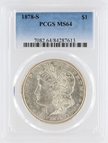 1878-S Morgan Silver Dollar PCGS MS64 S$1 San Francisco Minted No Reserve