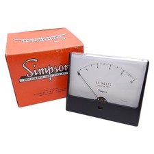 Simpson 1347 AC Voltmeter Rectified 2000Ohms/V, 3-1/2" Size, 0-10 Range
