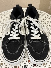 Vans Ward Low Checkerboard Black White Lace Up Sneakers Mens Size 7 EU 39