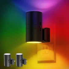 Night Light, Night Lights Plug into Wall, Color Changing Nightlight RGB with ...