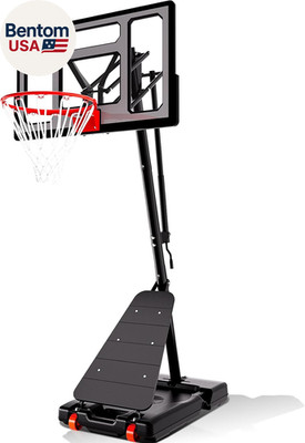 Basketball Hoop Outdoor 40&44&48 Inch Impact Backboard, 5.3-10FT Height Adjustab