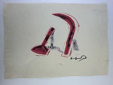Andy Warhol COA Art Painting Original Drawing Vintage Paper Signed
