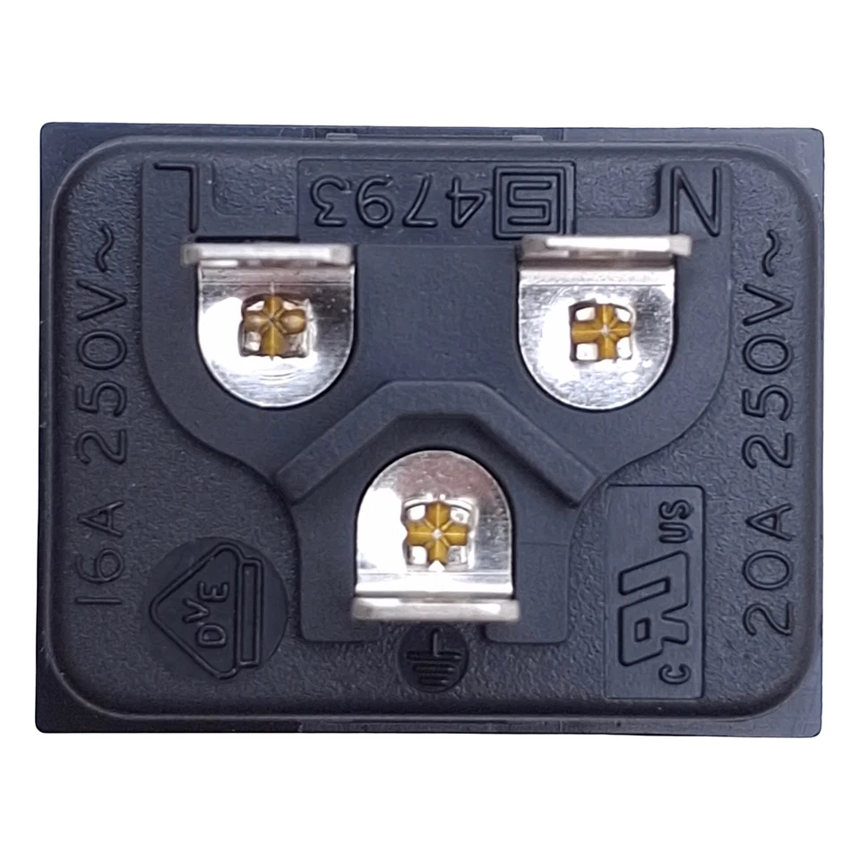 Lot of 15 Corcom 20ESRMC2 Male Power Inlet Connector 20A Max, 120/250VAC - Image 3 of 4