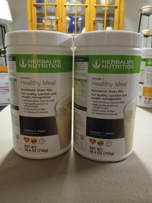 2X Herbalife Formula 1 Healthy Meal Shake Mix Cookies 'n Cream 750g LOOK 2026 x2