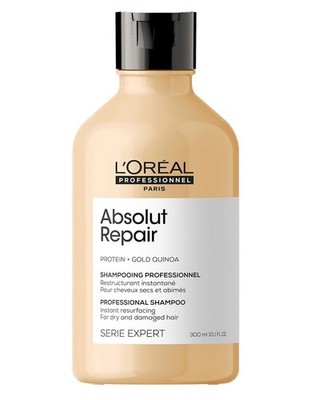 Loreal Serie Expert Absolut Repair Protein+Gold Quinoa Shampoo 10.1 oz