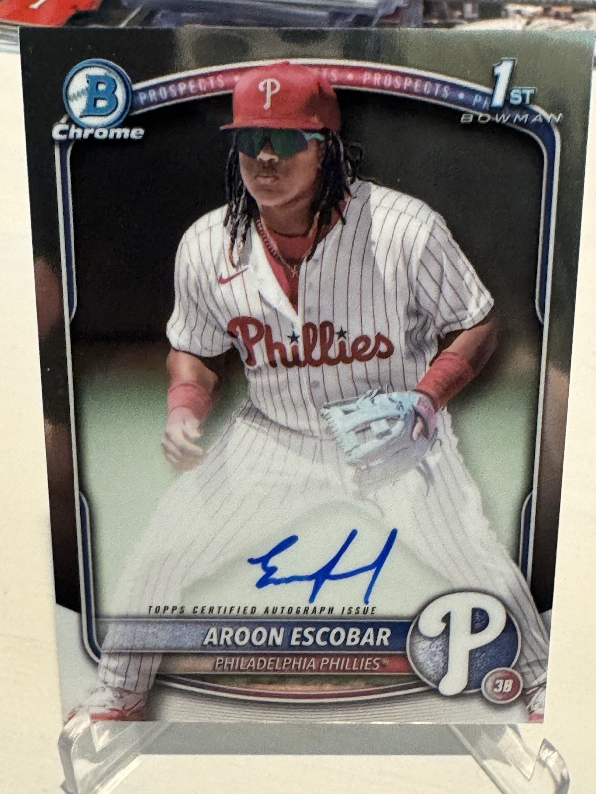 2025 Bowman - Chrome Prospect Autographs Aroon Escobar #CPA-AE (AU, RC)