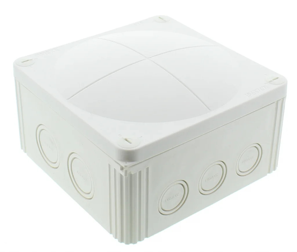 Wiska Combi Junction Box White 1010 140x140x82mm 5-Pole 10062211 1010/5 WH