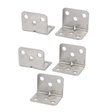 28mmx28mmx36mm Iron 6 Mount Holes Right Angle Brackets Corner Braces 5pcs