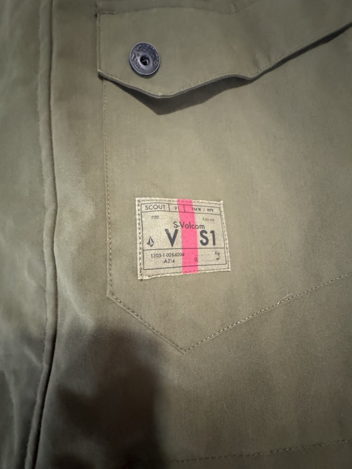 Volcom Surplus Jacket Size M Rain Jacket Military… - image 4