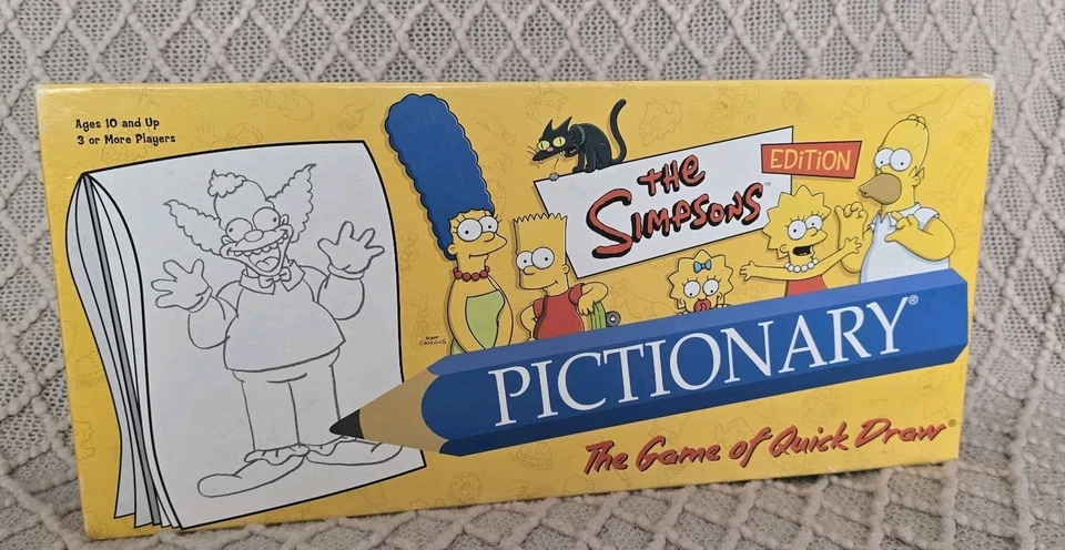 The Simpsons Edition Pictionary Game By USAopoly Rare Board Game Family Fun - Image 3 of 3