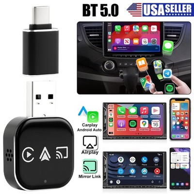 Carplay Adapter Wireless Carplay & Android Auto & Mirror Link For Apple Android