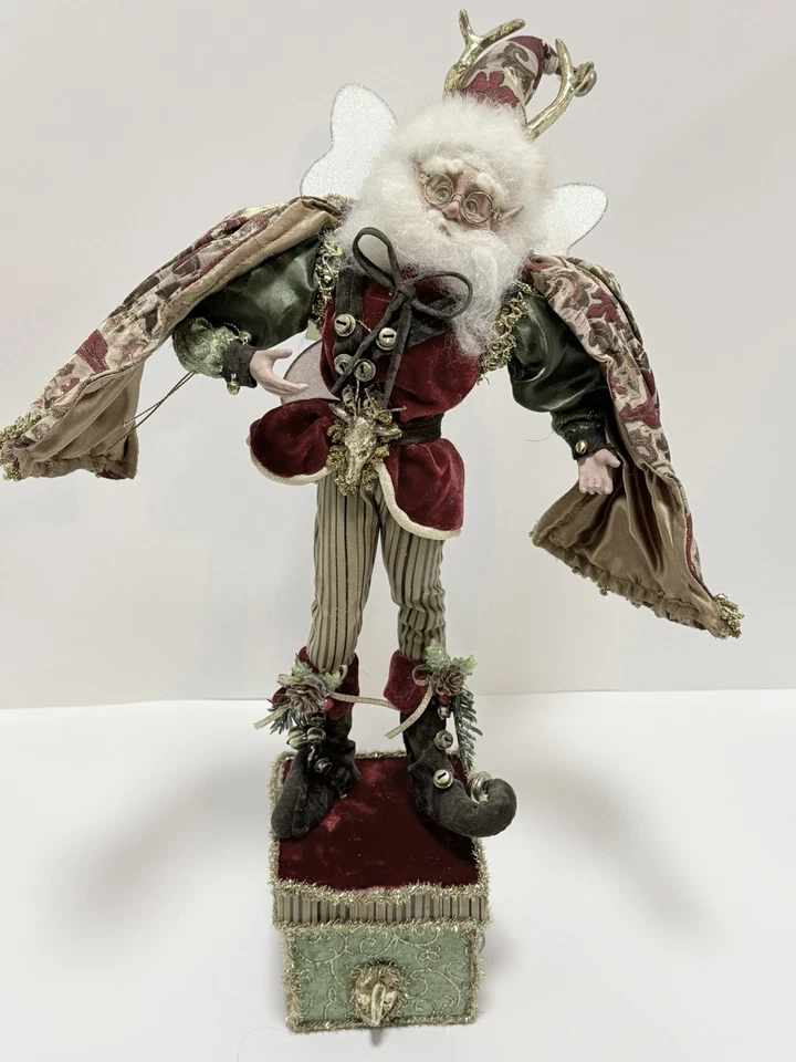 "Adorno de Navidad de hadas con soporte para medias Mark Roberts 19"""  Foto 3 de 4