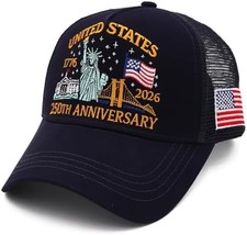 250th Anniversary USA Hat Eagle United States 250 Year American Anniversary Base