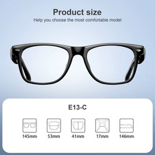 Smart Sunglasses, 5.3 Bluetooth Audio Glasses for Men Women, Remote Photography