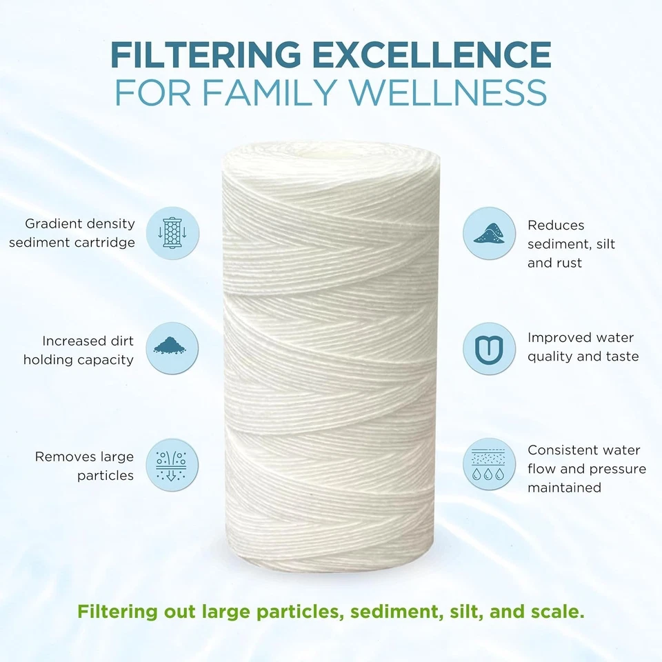 Pelican Water PC40 10 in. 5 Micron Sediment Replacement Filter (4-Pack) by Pelic - Image 2 of 4