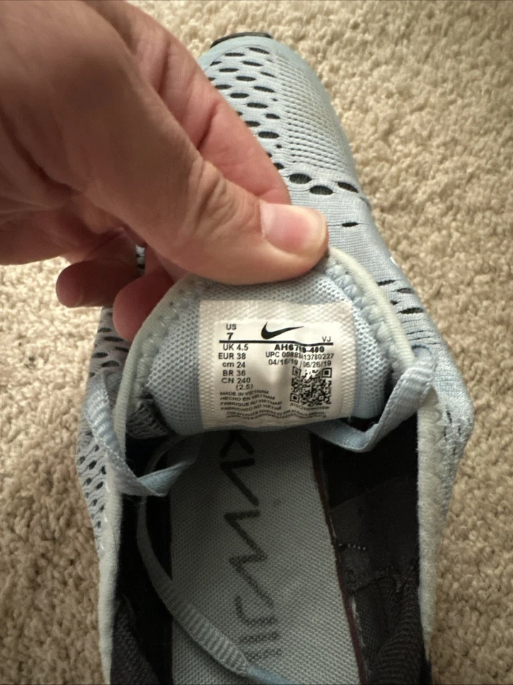 Nike Air Max 270 Ocean Bliss Mujer Talla 7 Negro Azul Rosa Raro AH6789-400 Foto 4 de 4