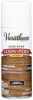Oil-Based Stain and Polyurethane Spray, 12 oz, Early American Finish