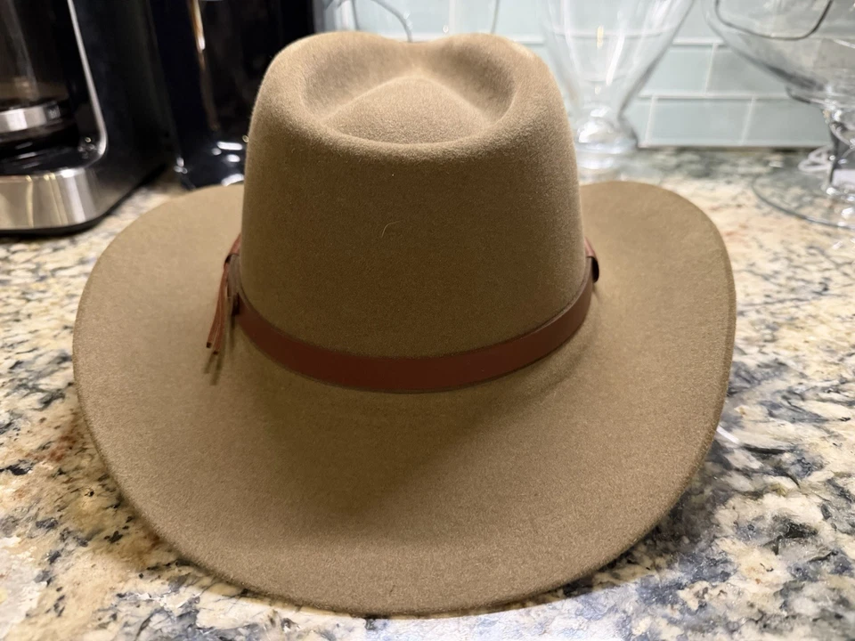 90s 5X Stetson Gun Club Catera Hat, Bark Brown, Size 6 7/8 , Mint Condition - Image 3 of 4