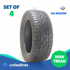 Set Of 4 Used 27555r20 Falken Wildpeak At4w 117t - 9.5-1032