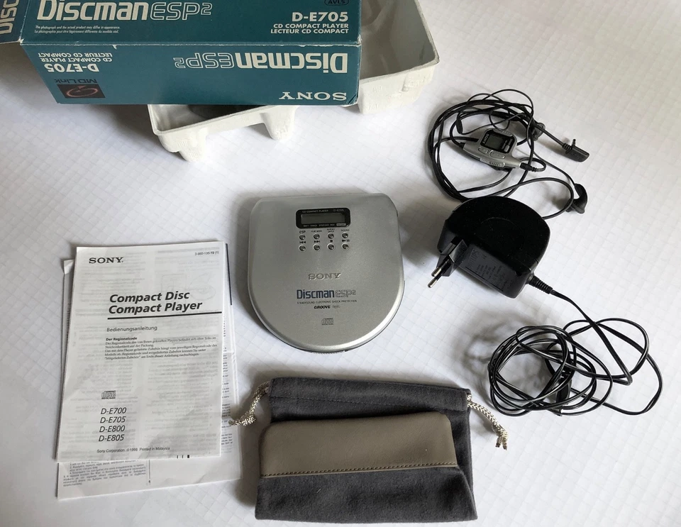 Sony Discman D-E705 ESP2 CD-PLAYER tragbarer Walkman