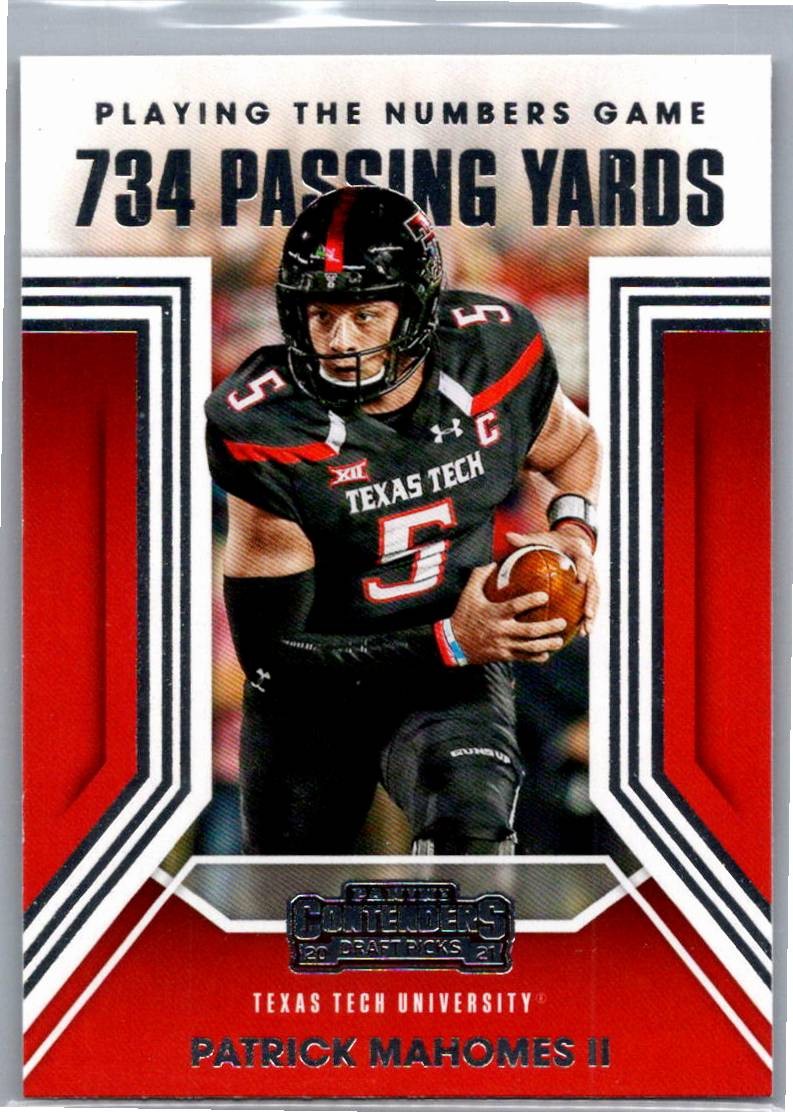 2021 Contenders Draft Picks #39 Patrick Mahomes II Playing the Numbers