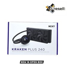 NZXT Kraken Plus 240mm CPU Liquid Cooler 2x120mm Fans 1.54" LCD Black
