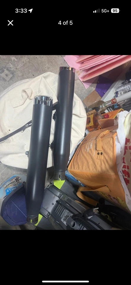 Harley Davidson  Sportster Cobra Slip On’s - Image 2 of 4