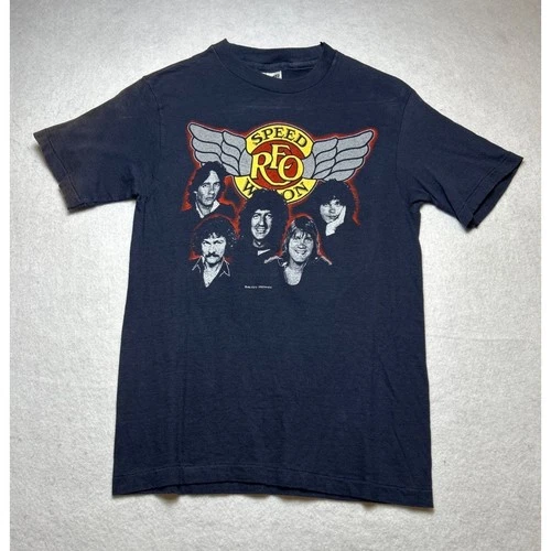 REO Speedwagon Concert Tour T-Shirt Small Band 1980s vintage concert t-shirt, vintage, size S, single stitch, B+ condition