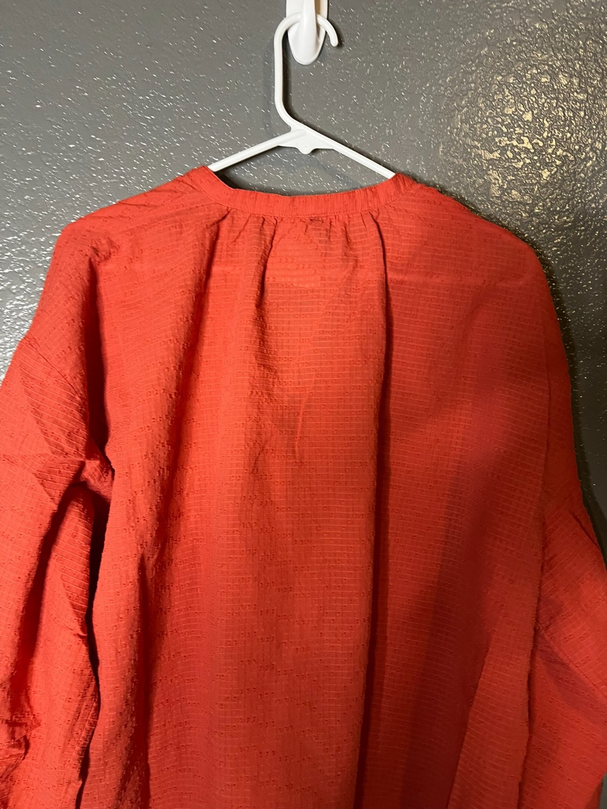 Universal Thread Rust Textured Peasant Blouse M B… - image 2