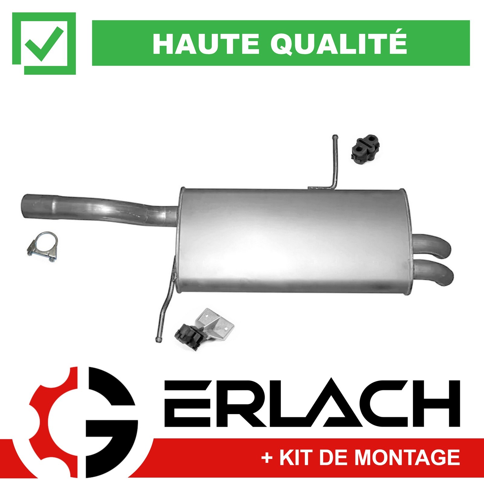 Silencieux arrière pour Citroën C4 Grand Picasso I 2.0 HDi d'échappement origine