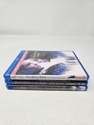 Twilight Saga Complete Collection All 5 Films Blu-ray Lot New Moon Eclipse...