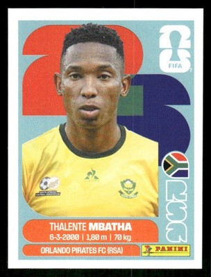 2026 Panini FIFA World Cup Stickers #RSA12 Thalente Mbatha