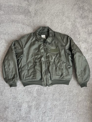 Vintage USAF Mens XL Flyers CWU 45P Flight Jacket Military Air Force Isratex - Picture 2 of 12