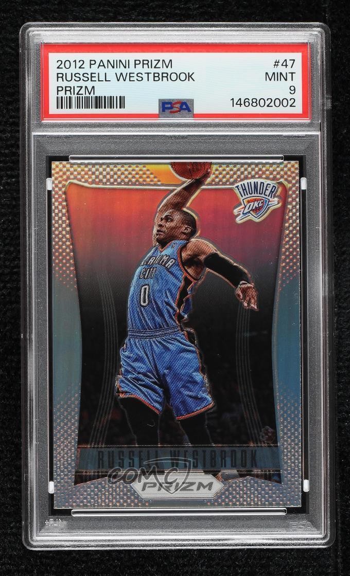 2012-13 Panini Prizm Silver Prizm Russell Westbrook #47 PSA 9 MINT 7f0