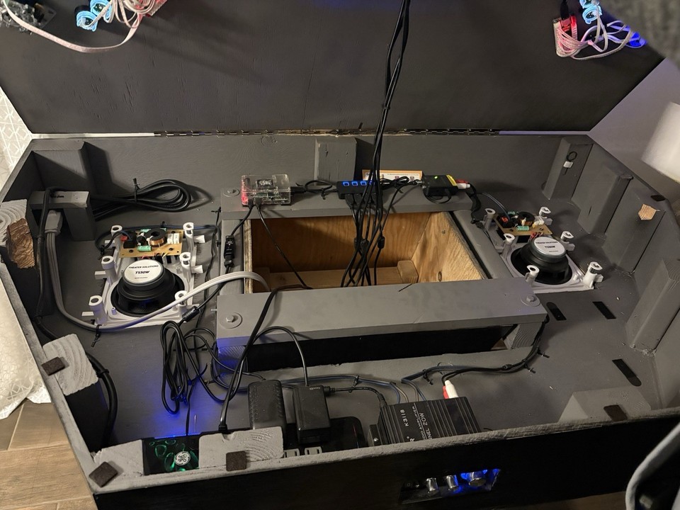 Raspberry Pie Custom built Arcade Machine, ,TS50W Speaker sound system ...