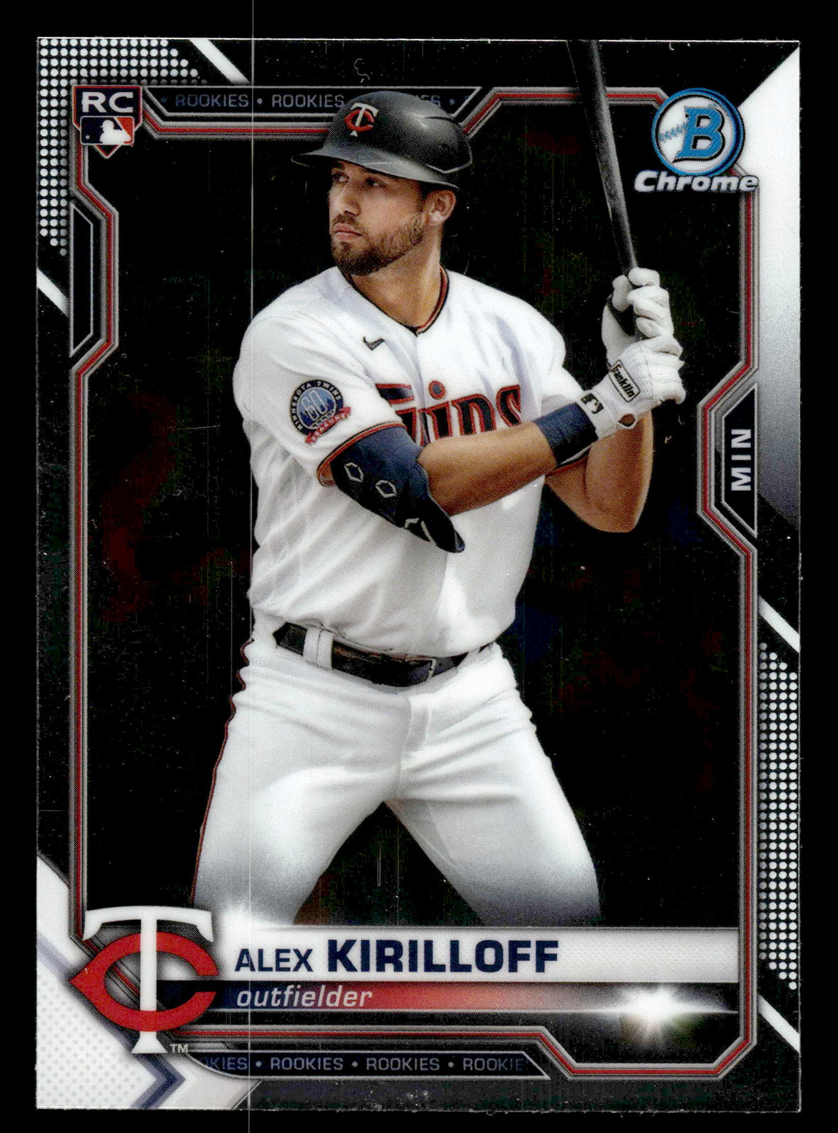 2021 Bowman Chrome - #3 Alex Kirilloff RC - Minnesota Twins