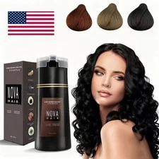 Nova Hair Dye Shampoo, Nova Hair Instant Dye Shampoo,Hair Color Shampoo for Hair