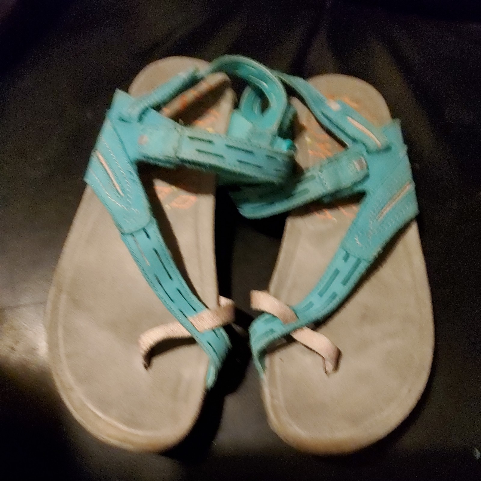 Sandali MERRELL Terran Lattice II J55310 tessuto nabuk verde schiuma di mare taglia 8