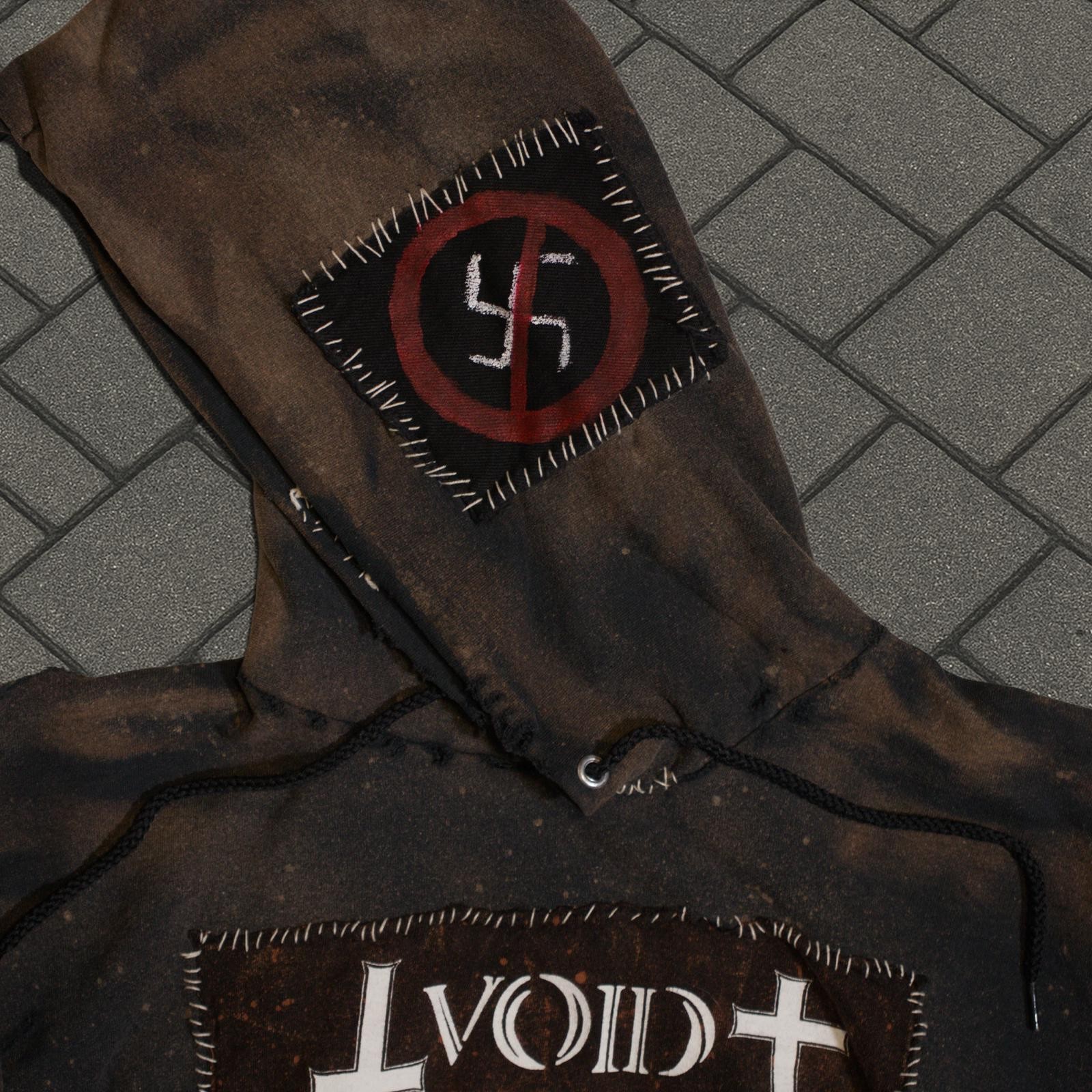 Thrashed Punk Patchwork Hoodie - image 4