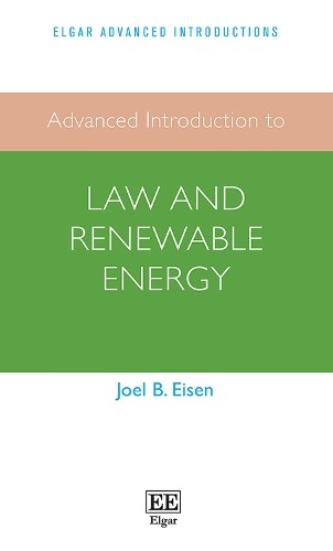 Advanced Introduction to Law and Renewable Energy - 9781789906868