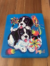 Rare Lisa Frank Violet and Velvet dogs Bead Jewelry Making Kit With Tin